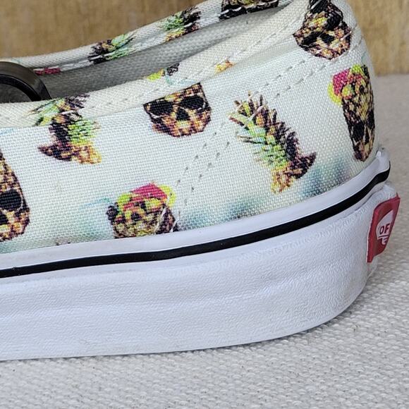 VANS Drained & Confused Aloha Pineapple Skull Low Sneakers Unisex M 7.5/ W 9 - Picture 11 of 14